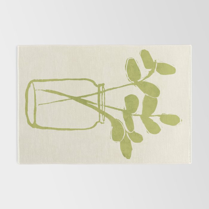 Minimal Abstract Art Plant 40 Rug Gallery Image 2