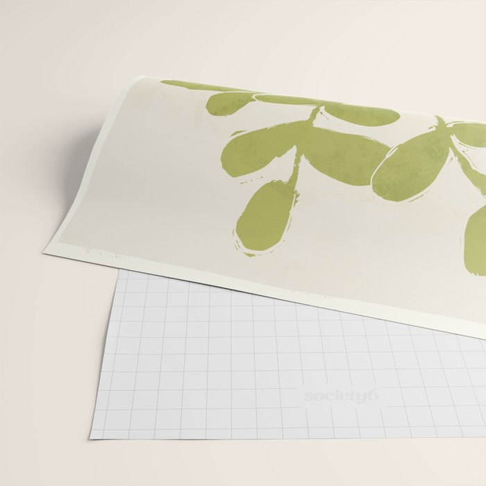 Minimal Abstract Art Plant 40 Wrapping Paper Gallery Image 2