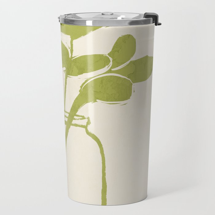 Minimal Abstract Art Plant 40 Travel Mug Gallery Image 2