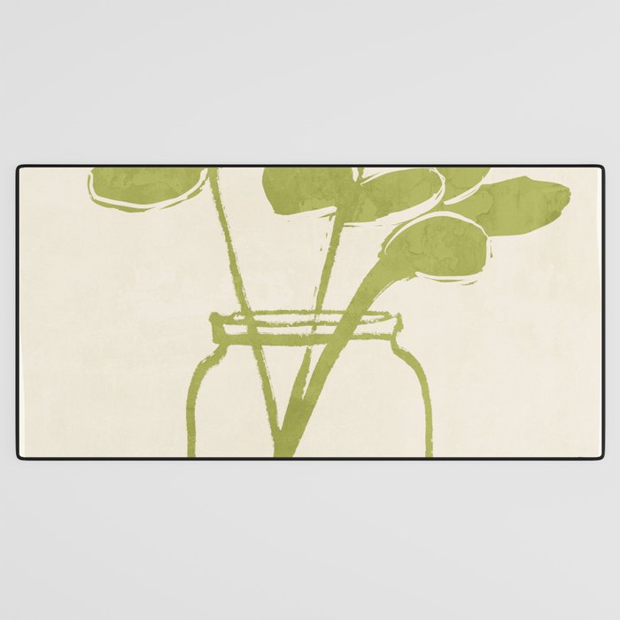 Minimal Abstract Art Plant 40 Desk Mat Gallery Image 3