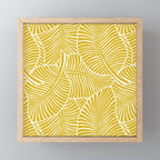 Zebra Palm Hawaiian Tropical  -Sulfur Yellow Mini Art Print Gallery Image 1