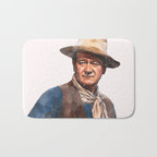 John Wayne - The Duke - Watercolor Bath Mat Gallery Image 1