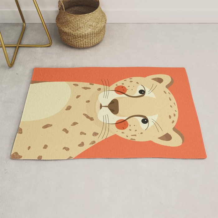 Cheetah, Animal Portrait Rug Gallery Image 1