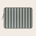 Vintage Cottage Stripes Cozy Eclectic Vertical Pattern Laptop Sleeve Gallery Image 1