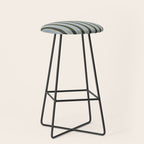 Vintage Cottage Stripes Cozy Eclectic Vertical Pattern Stool Gallery Image 1