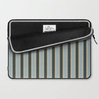 Vintage Cottage Stripes Cozy Eclectic Vertical Pattern Laptop Sleeve Gallery Image 2