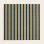 Vintage Cottage Stripes Cozy Eclectic Vertical Pattern Wood Wall Art Gallery Image 1
