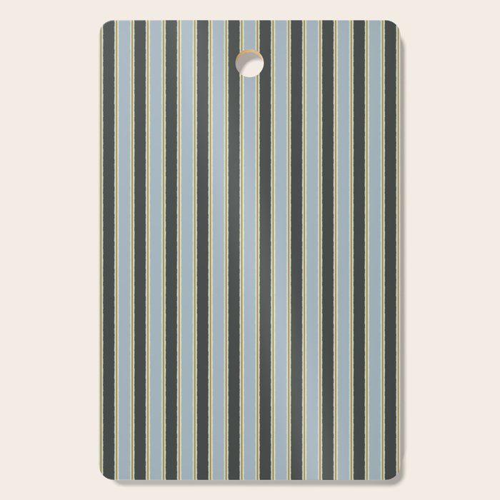 Vintage Cottage Stripes Cozy Eclectic Vertical Pattern Cutting Board Gallery Image 1