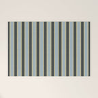 Vintage Cottage Stripes Cozy Eclectic Vertical Pattern Welcome Mat Gallery Image 1