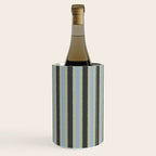 Vintage Cottage Stripes Cozy Eclectic Vertical Pattern Wine Chiller Gallery Image 1