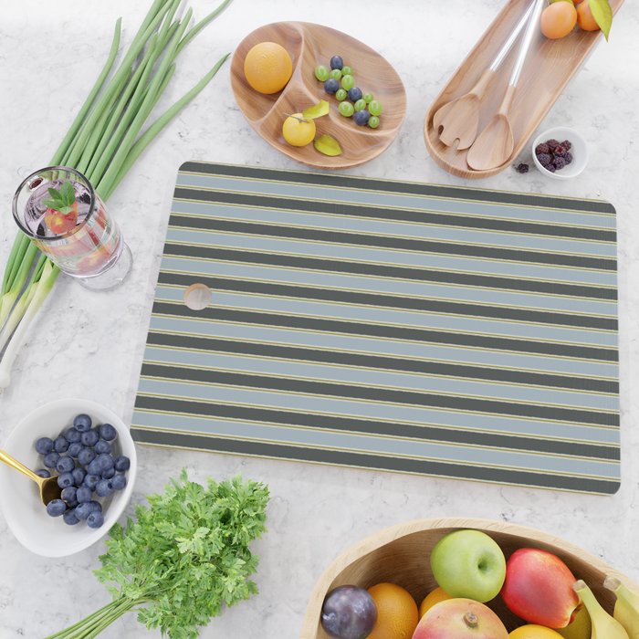Vintage Cottage Stripes Cozy Eclectic Vertical Pattern Cutting Board Gallery Image 2