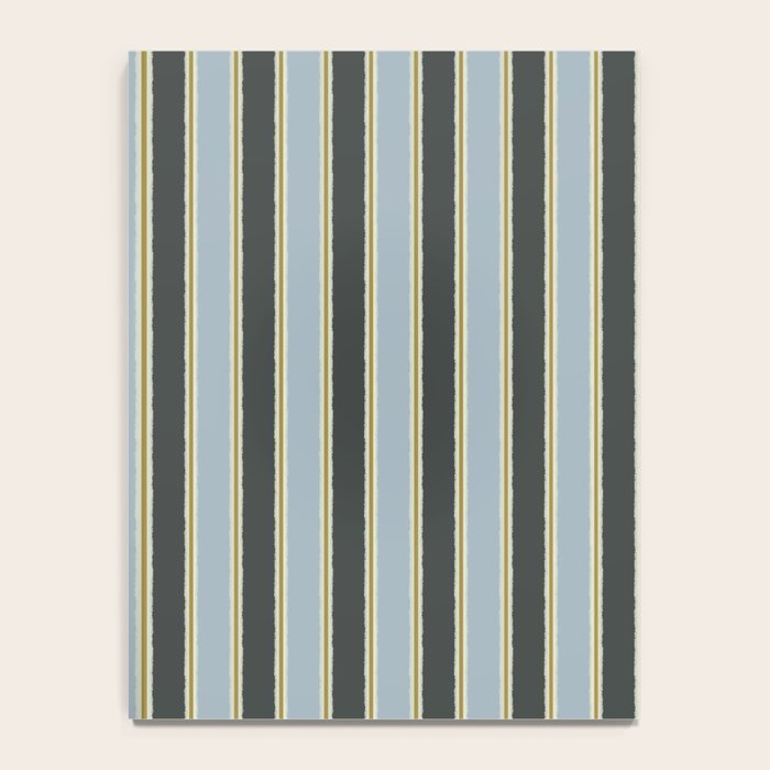 Vintage Cottage Stripes Cozy Eclectic Vertical Pattern Notebook Gallery Image 4