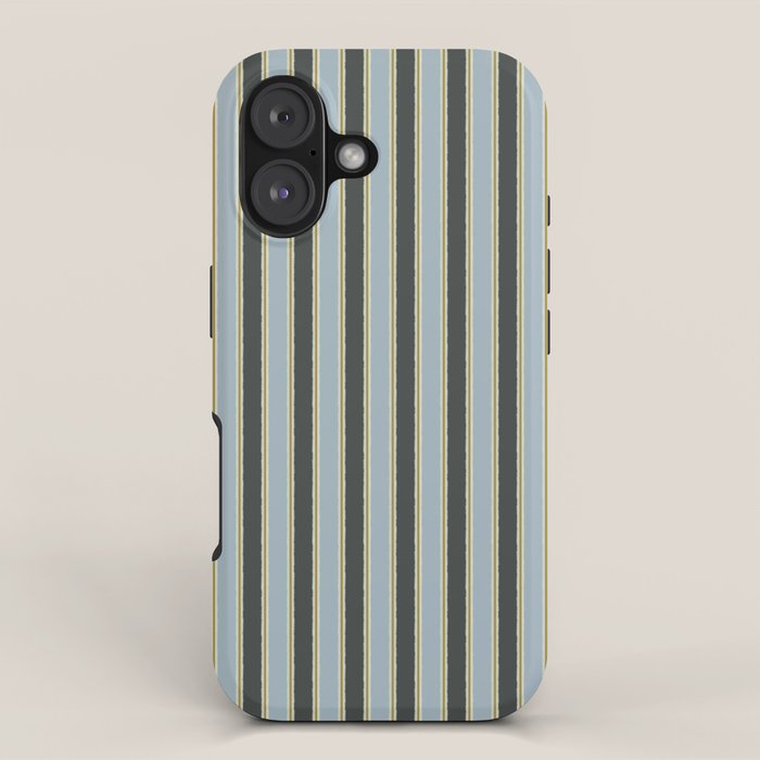 Vintage Cottage Stripes Cozy Eclectic Vertical Pattern iPhone Case Gallery Image 1