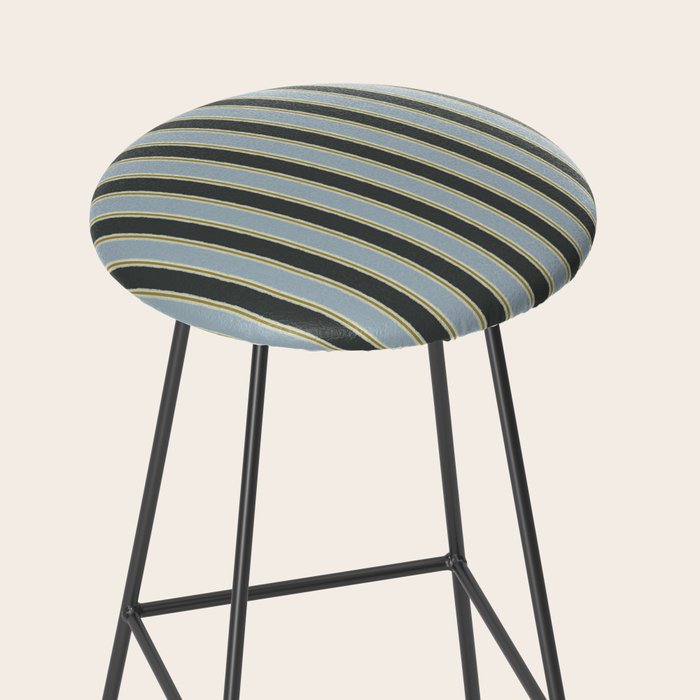 Vintage Cottage Stripes Cozy Eclectic Vertical Pattern Stool Gallery Image 2