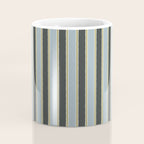 Vintage Cottage Stripes Cozy Eclectic Vertical Pattern Coffee Mug Gallery Image 4