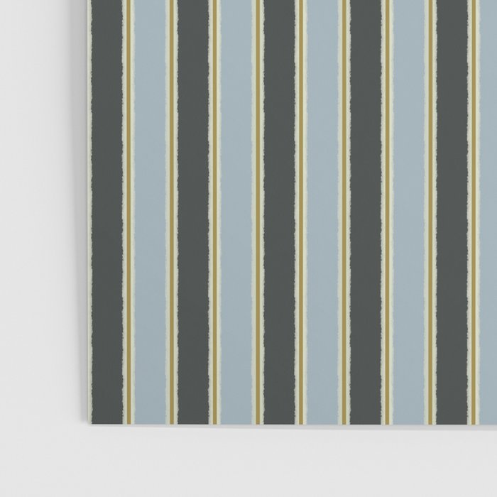 Vintage Cottage Stripes Cozy Eclectic Vertical Pattern Poster Gallery Image 3