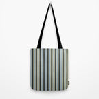 Vintage Cottage Stripes Cozy Eclectic Vertical Pattern Tote Bag Gallery Image 2