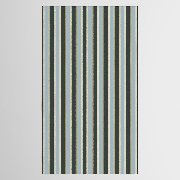 Vintage Cottage Stripes Cozy Eclectic Vertical Pattern Tablecloth Gallery Image 2