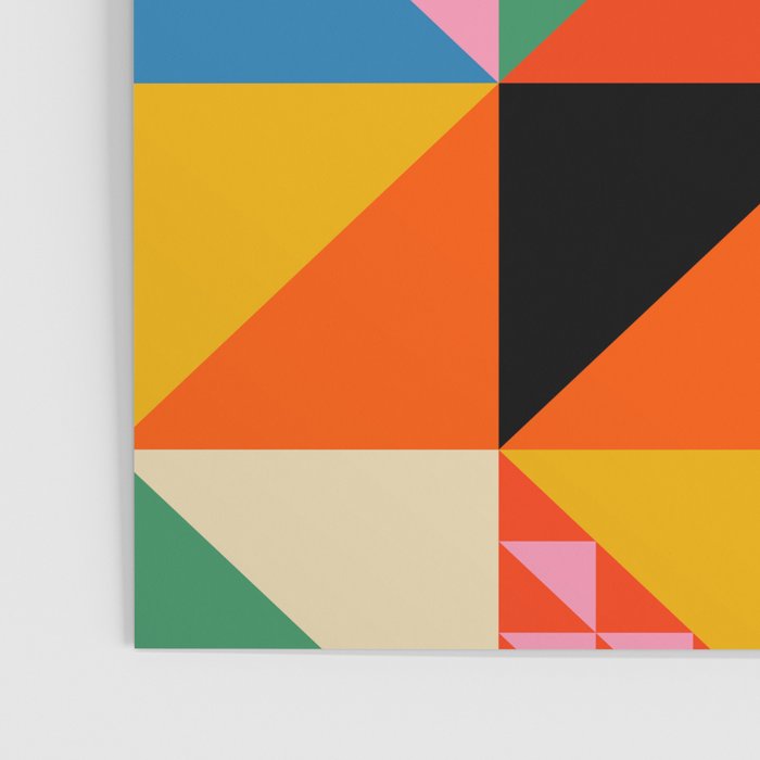 Geometric abstraction in colorful shapes   Poster Gallery Image 3