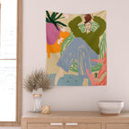 WOMAN WITH VESSEL Wall Tapestry Gallery Image 2