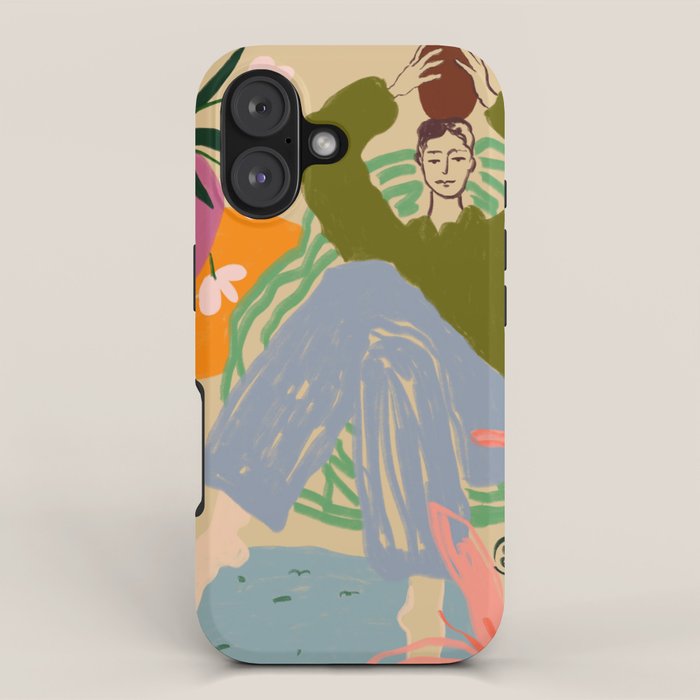 WOMAN WITH VESSEL iPhone Case Gallery Image 1