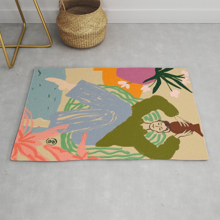 WOMAN WITH VESSEL Rug Gallery Image 1