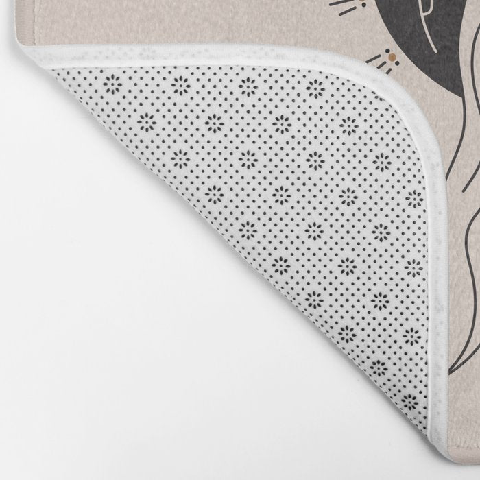 Desert Angel in Black & Cream Bath Mat Gallery Image 2