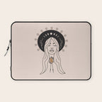 Desert Angel in Black & Cream Laptop Sleeve Gallery Image 1