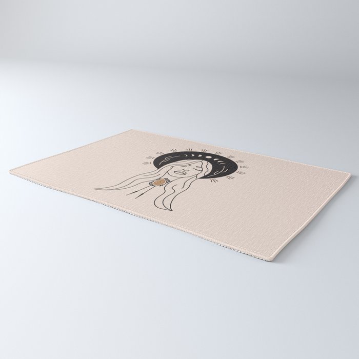 Desert Angel in Black & Cream Rug Gallery Image 3