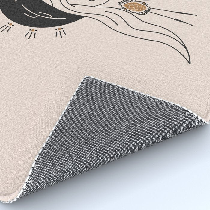 Desert Angel in Black & Cream Rug Gallery Image 4