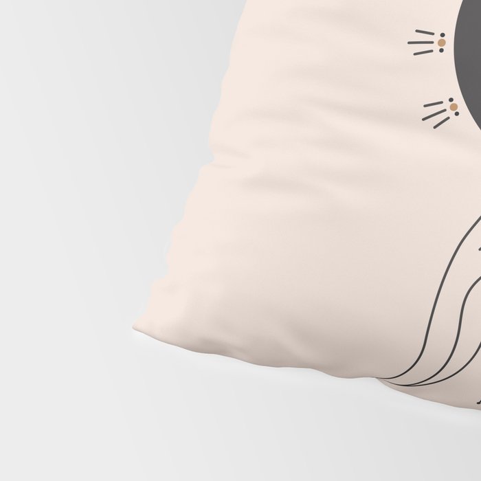 Desert Angel in Black & Cream Pillow Sham Gallery Image 4