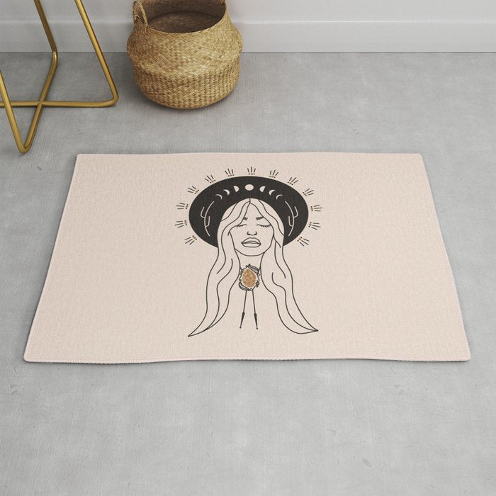 Desert Angel in Black & Cream Rug Gallery Image 1