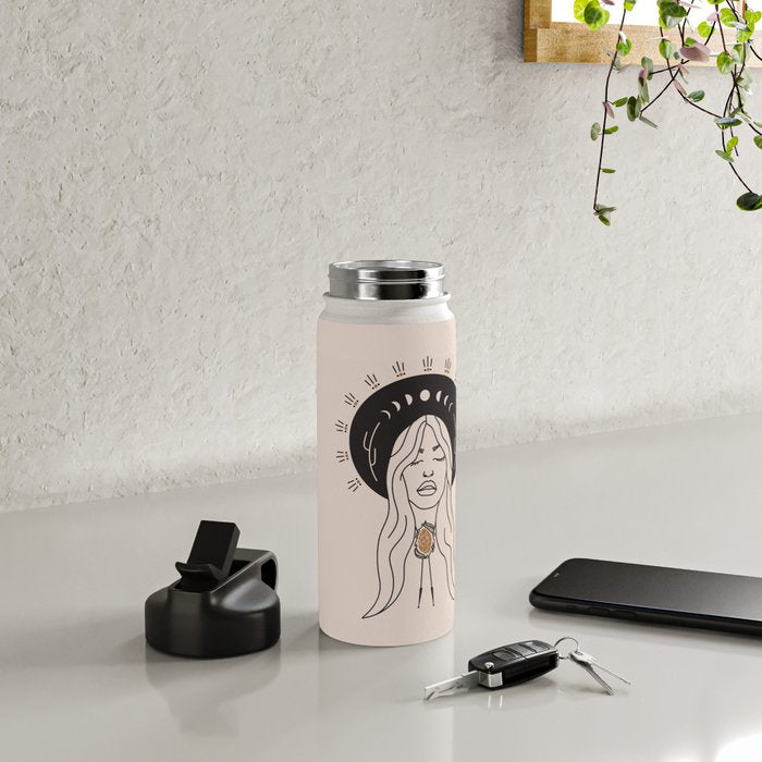 Desert Angel in Black & Cream Water Bottle Gallery Image 4