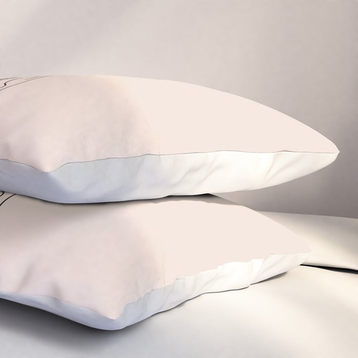 Desert Angel in Black & Cream Pillow Sham Gallery Image 3