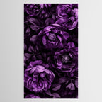 Midnight Garden Baroque Blooms Plum Blue Tablecloth Gallery Image 2