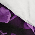 Midnight Garden Baroque Blooms Plum Blue Comforter Gallery Image 4
