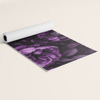 Midnight Garden Baroque Blooms Plum Blue Yoga Mat Gallery Image 2