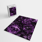Midnight Garden Baroque Blooms Plum Blue Jigsaw Puzzle Gallery Image 2