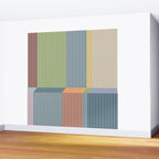 Linear Bauhaus Pattern 1 Wall Mural Gallery Image 2