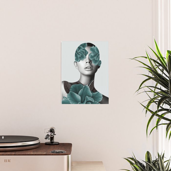 Floral Portrait (woman) Poster Gallery Image 2