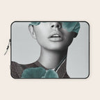 Floral Portrait (woman) Laptop Sleeve Gallery Image 1