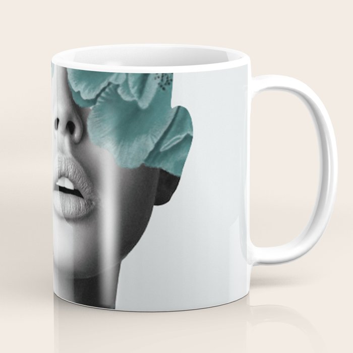 Floral Portrait (woman) Coffee Mug Gallery Image 1