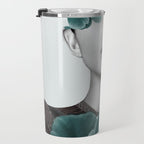 Floral Portrait (woman) Travel Mug Gallery Image 3