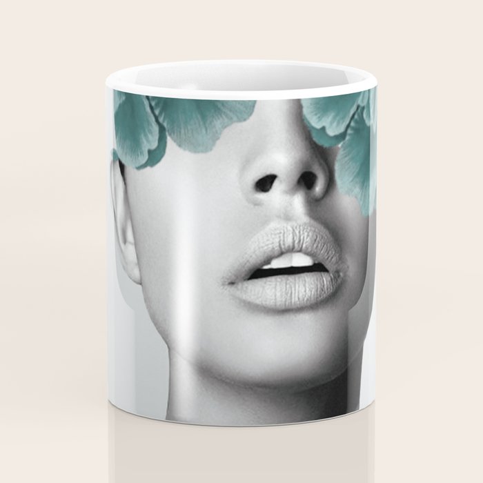 Floral Portrait (woman) Coffee Mug Gallery Image 4