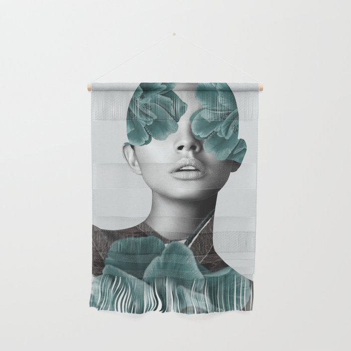 Floral Portrait (woman) Wall Hanging Gallery Image 1