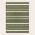 Cozy Stripes In Olive Green Notebook Gallery Image 4