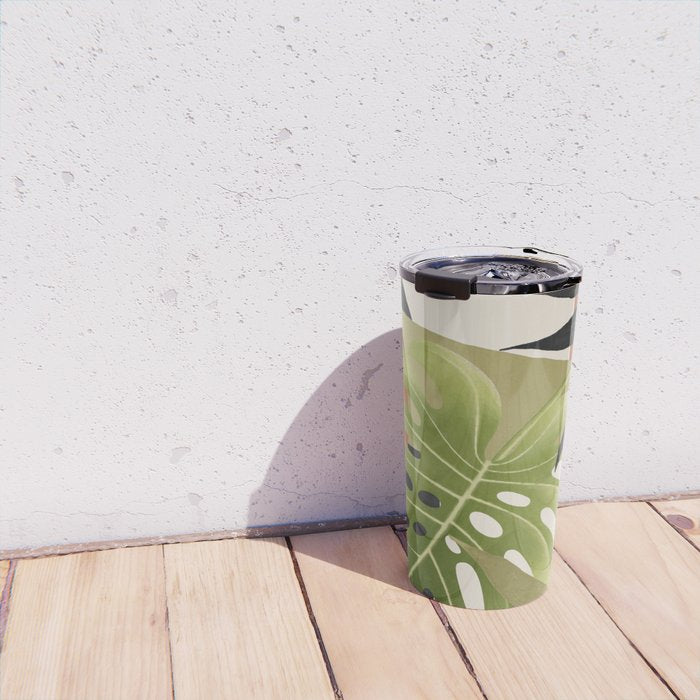 Abstract Art Tropical Leaves 69 Travel Mug Gallery Image 4