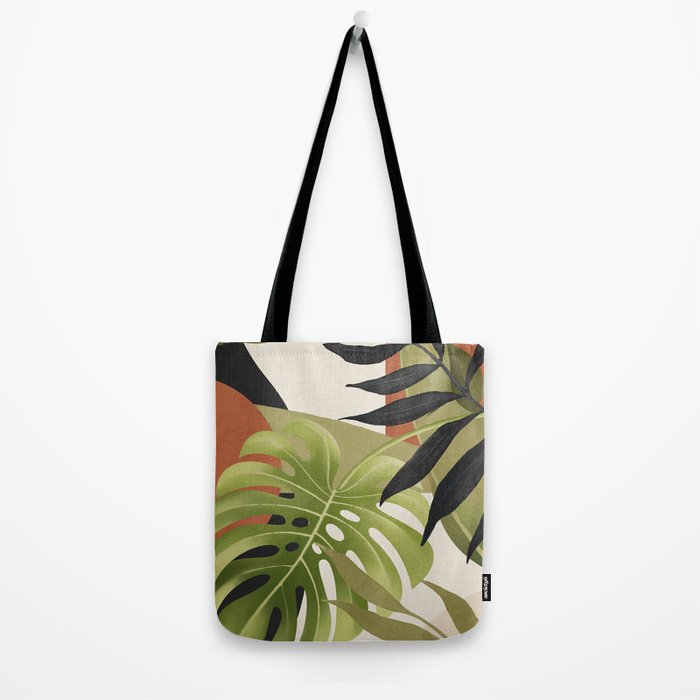 Abstract Art Tropical Leaves 69 Tote Bag Gallery Image 2