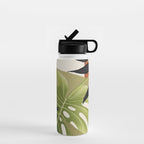 Abstract Art Tropical Leaves 69 Water Bottle Gallery Image 1