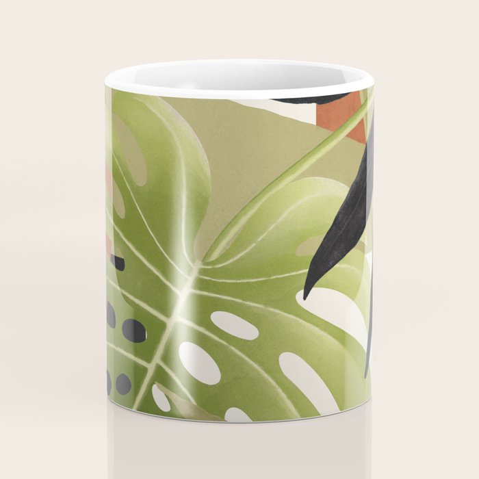 Abstract Art Tropical Leaves 69 Coffee Mug Gallery Image 4